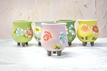 Load image into Gallery viewer, Handpainted flower pots - succulent planters - Unique planter (8.3cm * 10.5cm)