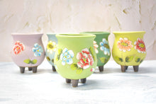 Load image into Gallery viewer, Handpainted flower pots - succulent planters - Unique planter (8.3cm * 10.5cm)