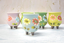 Load image into Gallery viewer, Handpainted flower pots - succulent planters - Unique planter (8.3cm * 10.5cm)
