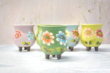 Load image into Gallery viewer, Handpainted flower pots - succulent planters - Unique planter (8.3cm * 10.5cm)