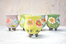 Load image into Gallery viewer, Handpainted flower pots - succulent planters - Unique planter (8.3cm * 10.5cm)