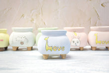 Load image into Gallery viewer, Animal pots - Handpainted succulent planters - Maifan pots (7.5cm * 8.5cm)