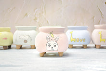 Load image into Gallery viewer, Animal pots - Handpainted succulent planters - Maifan pots (7.5cm * 8.5cm)