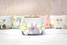 Load image into Gallery viewer, Handpainted cute pots - square succulent pots - animal planters (8cm * 7.2cm)