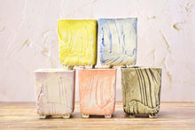 Load image into Gallery viewer, Square handmade pots - succulent planters - ceramic pots (6.7cm × 8.5cm)
