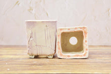Load image into Gallery viewer, Square handmade pots - succulent planters - ceramic pots (6.7cm × 8.5cm)