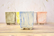 Load image into Gallery viewer, Square handmade pots - succulent planters - ceramic pots (6.7cm × 8.5cm)