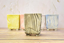 Load image into Gallery viewer, Square handmade pots - succulent planters - ceramic pots (6.7cm × 8.5cm)