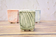 Load image into Gallery viewer, Square handmade pots - succulent planters - ceramic pots (6.7cm × 8.5cm)