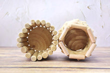Load image into Gallery viewer, Wooden pots - succulent planters