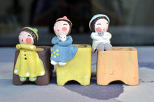 Load image into Gallery viewer, Handmade girl 3D pots - flower planters - ceramic pots