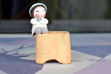 Load image into Gallery viewer, Handmade girl 3D pots - flower planters - ceramic pots