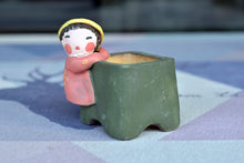 Load image into Gallery viewer, Handmade girl 3D pots - flower planters - ceramic pots