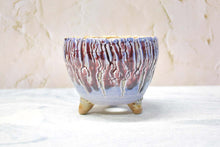 Load image into Gallery viewer, Crackled style pots - round succulent planters (12/13cm × 10/11cm)