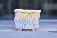 Load image into Gallery viewer, Square colourful pots - handmade planter - flower pot (8.5cm*6cm)