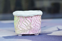 Load image into Gallery viewer, Square colourful pots - handmade planter - flower pot (8.5cm*6cm)