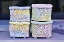 Load image into Gallery viewer, Square colourful pots - handmade planter - flower pot (8.5cm*6cm)