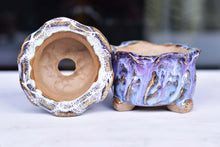 Load image into Gallery viewer, Handmade glaze pots - flower feet planter - succulent pot (8.5cm * 6cm)