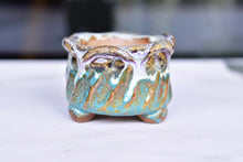 Load image into Gallery viewer, Handmade glaze pots - flower feet planter - succulent pot (8.5cm * 6cm)