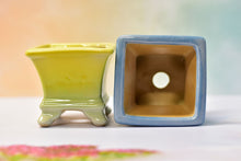 Load image into Gallery viewer, Glaze handmade pots - ice crackle succulent planter (9cm*8.5cm)