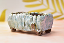 Load image into Gallery viewer, Handmade pots with two holes - YIPIN succulent planter - flower pot (15cm*7.3cm*7cm)