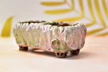 Load image into Gallery viewer, Handmade pots with two holes - YIPIN succulent planter - flower pot (15cm*7.3cm*7cm)