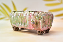 Load image into Gallery viewer, Handmade pots with two holes - YIPIN succulent planter - flower pot (15cm*7.3cm*7cm)