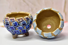 Load image into Gallery viewer, Flower pots - succulent planter - crackly style pot (8.5cm*8.5cm)