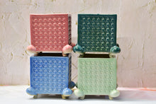 Load image into Gallery viewer, Large square succulent pots - frog feet pot (14.5cm*14.5cm*16cm)