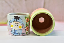 Load image into Gallery viewer, Handpainted small pot -succulent cartoon planter (8cm*7.5cm)