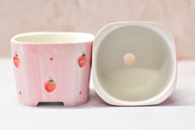 Load image into Gallery viewer, Square pink pots - succulent planter - plant pot (9.5cm*9.5cm*7.5cm)