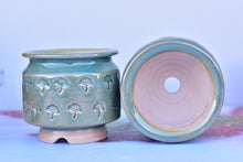 Load image into Gallery viewer, Full stamp succulent pot - ceramic flower pot (9cm*8cm)
