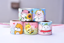 Load image into Gallery viewer, Handpainted cartoon succulent pot - small flower planter (6.5cm*6cm)