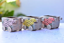 Load image into Gallery viewer, Flower succulent pot - trolley planter (10.5cm*8cm*8.3cm)