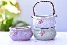 Load image into Gallery viewer, Basket of succulents - flower planter (12.5cm*8.5cm*8cm)