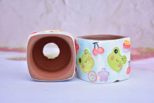 Load image into Gallery viewer, 3D trailing glaze pot - small animal planter (6cm*6cm)