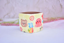 Load image into Gallery viewer, 3D trailing glaze pot - small animal planter (6cm*6cm)