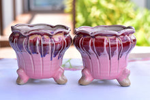 Load image into Gallery viewer, Pink designed succulent pot - flower planter (13cm*14.5cm)