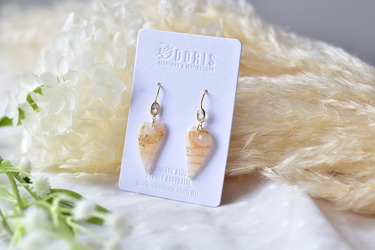 Resin clay deals earrings