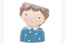 Load image into Gallery viewer, Cute boy pot - Resin succulent planter - home decor
