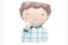 Load image into Gallery viewer, Cute boy pot - Resin succulent planter - home decor