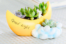 Load image into Gallery viewer, Moon Pots - 'Good Night' - Succulent pots - Made of Resin (17cm*8cm)