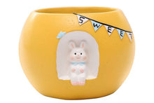 Load image into Gallery viewer, Animal pot - Unicorn pots - Made of resin (9cm * 9cm * 6.5cm)