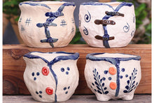 Load image into Gallery viewer, Clothes planters - succulent pots - ceramic flower planter