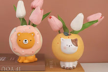 Load image into Gallery viewer, Cute animal Planters - Animal flower pot - Adorable resin planters