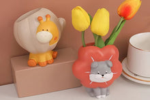 Load image into Gallery viewer, Cute animal Planters - Animal flower pot - Adorable resin planters