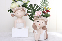 Load image into Gallery viewer, Elegant Pots - Resin Planters (27cm * 18.5cm)