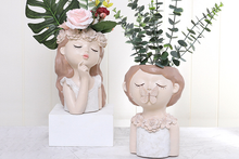 Load image into Gallery viewer, Elegant Pots - Resin Planters (27cm * 18.5cm)