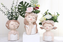 Load image into Gallery viewer, Elegant Pots - Resin Planters (27cm * 18.5cm)