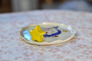 Desert plate - jewellery plate - Handmade desert tray - Doraemon